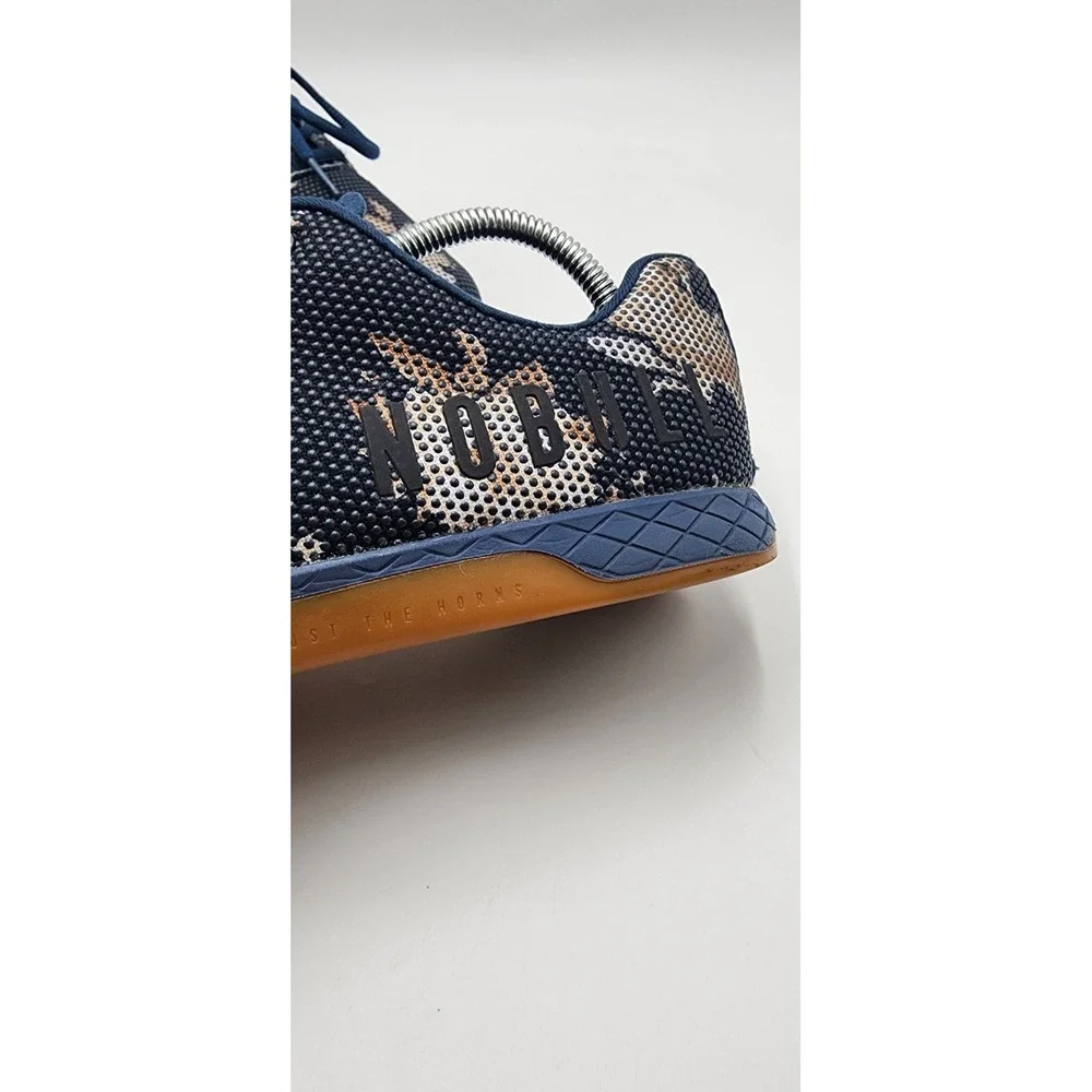 NoBull Unisex SuperFabric Trainer Blue Camo Low Shoes Men's 9.5 Women's 11